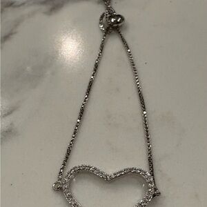 Elegant Silver Heart Bracelet